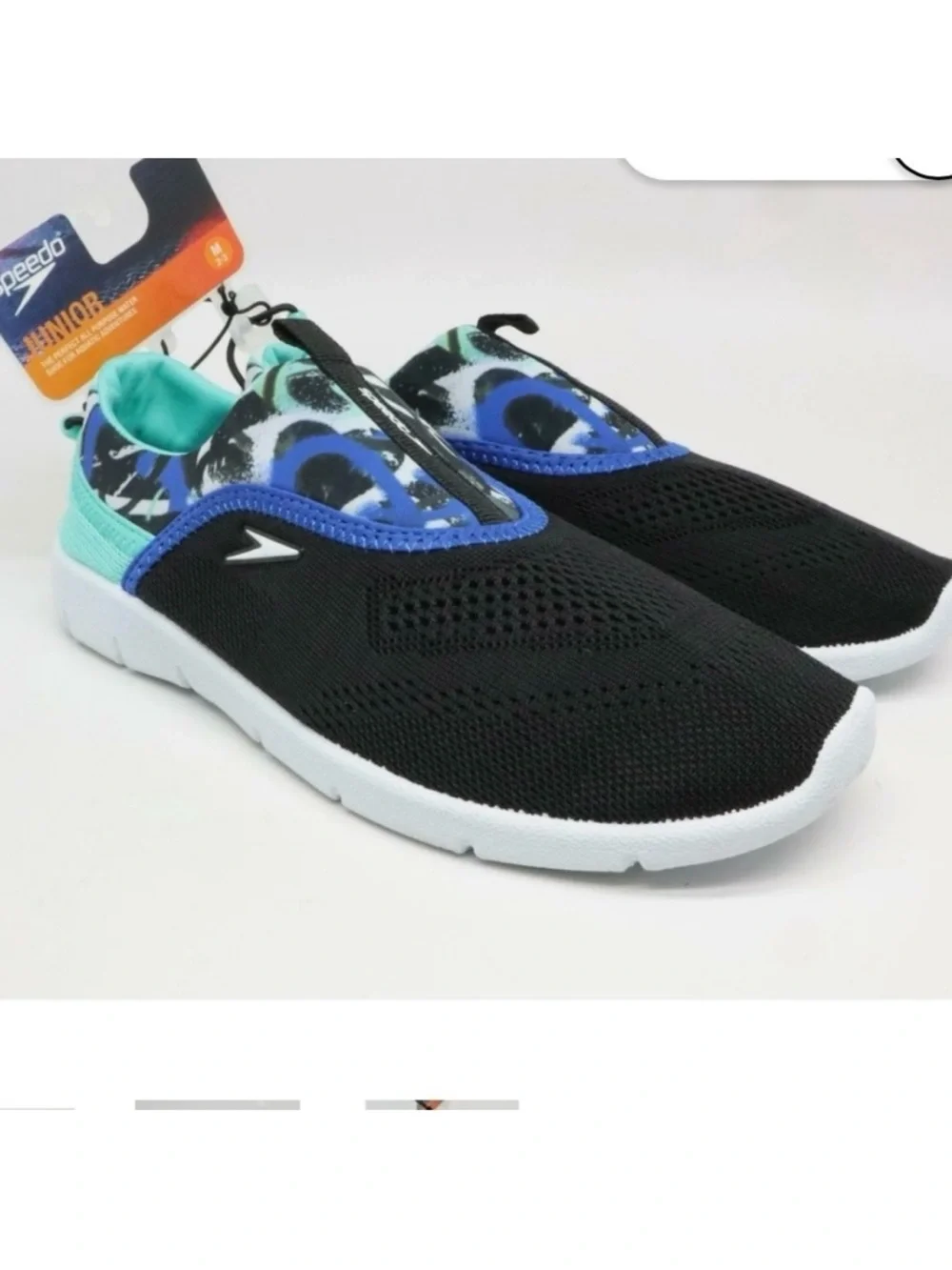 🆕- Speedo Junior Aqua-skimmer Water Shoes - Black M. Fits Kids Shoe 2-3